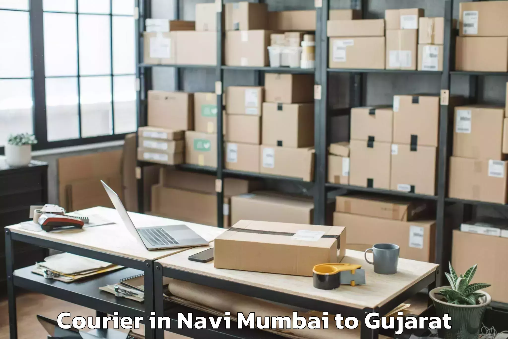 Top Navi Mumbai to Kheralu Courier Available